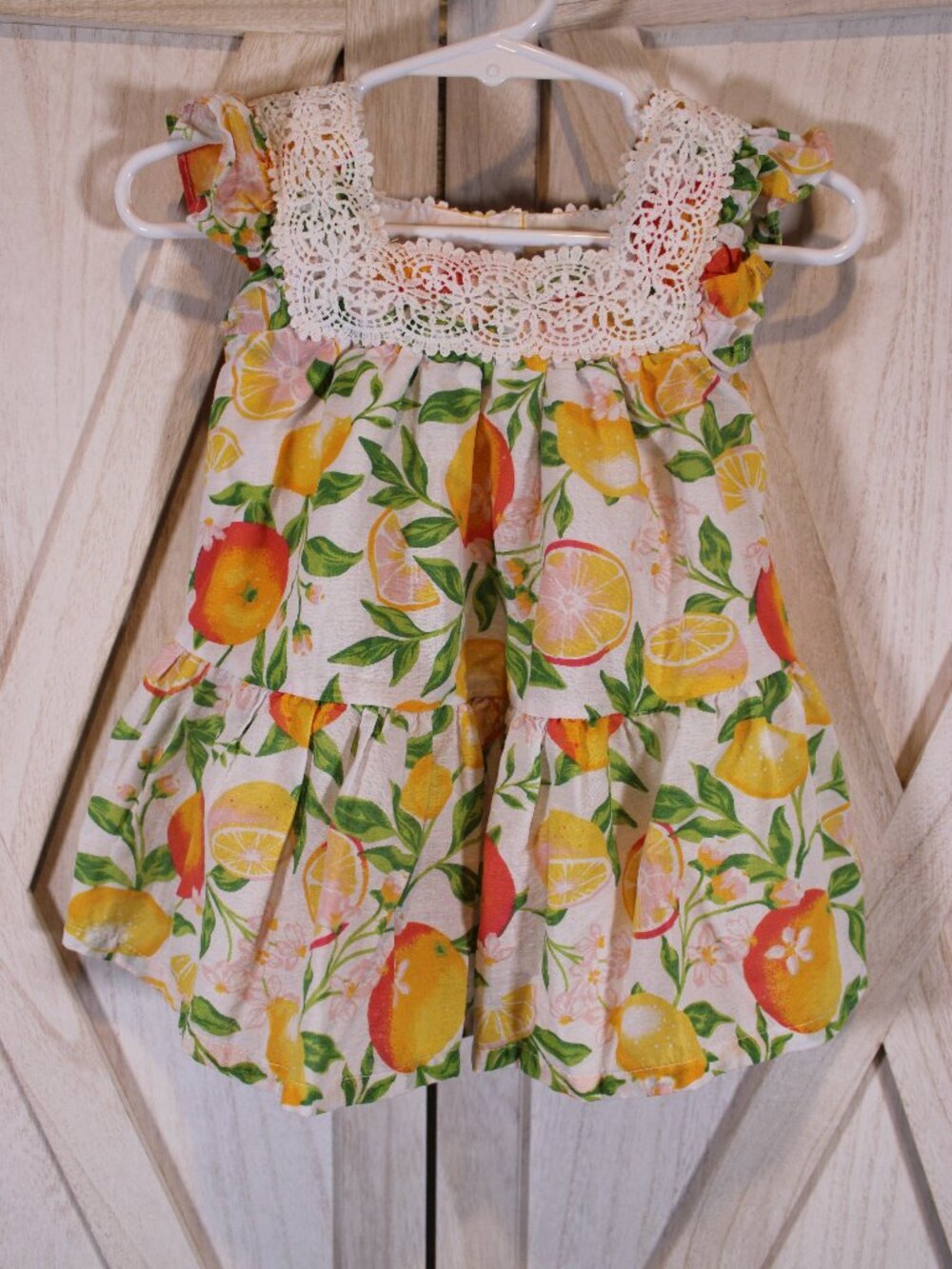 Rachel Zoe Baby Girl Citrus Collection Dress Set 3-6M Headband & Shoes Floral